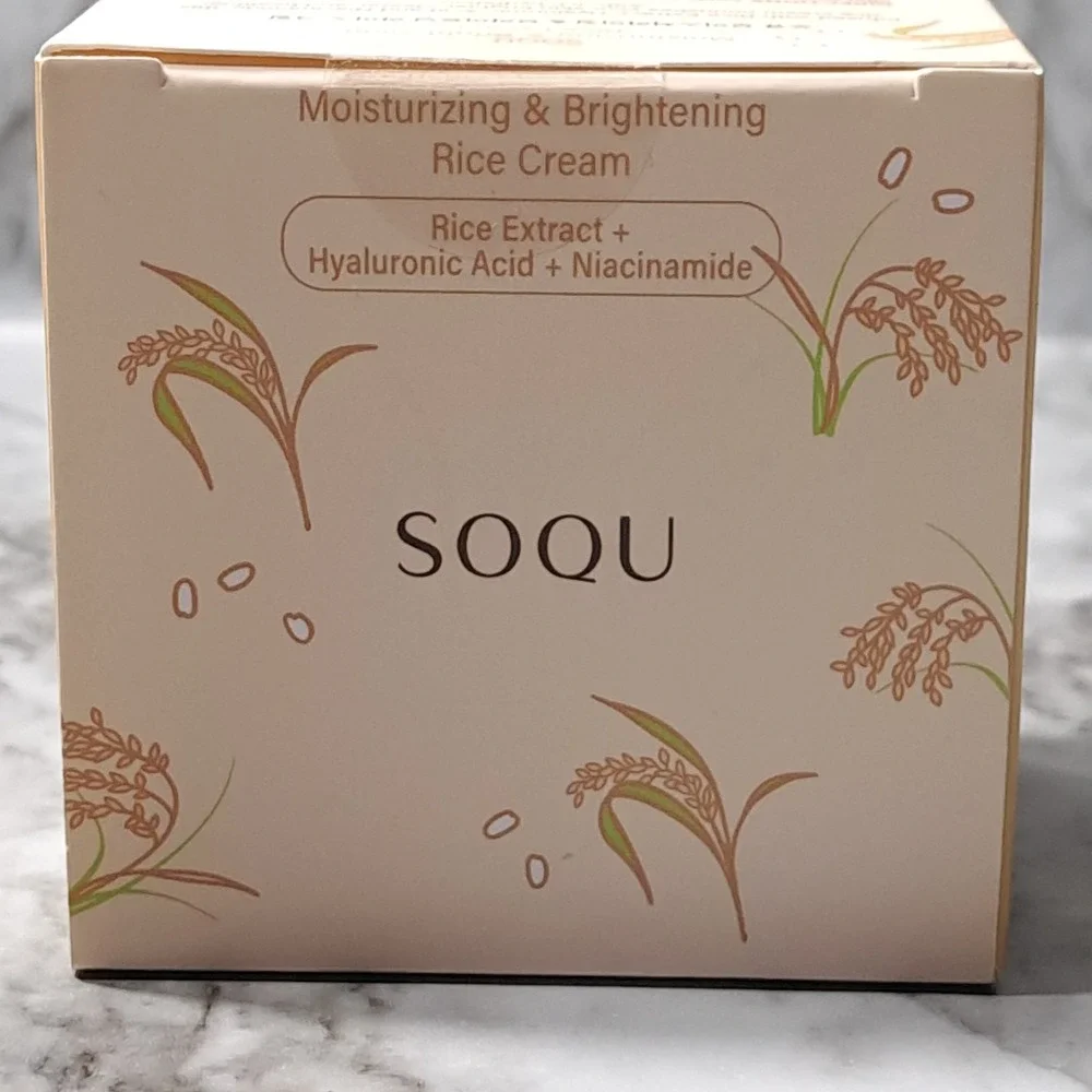 SOQU-Moisturizing & Brightening Rice Cream-Brand‎ New Made In Korea